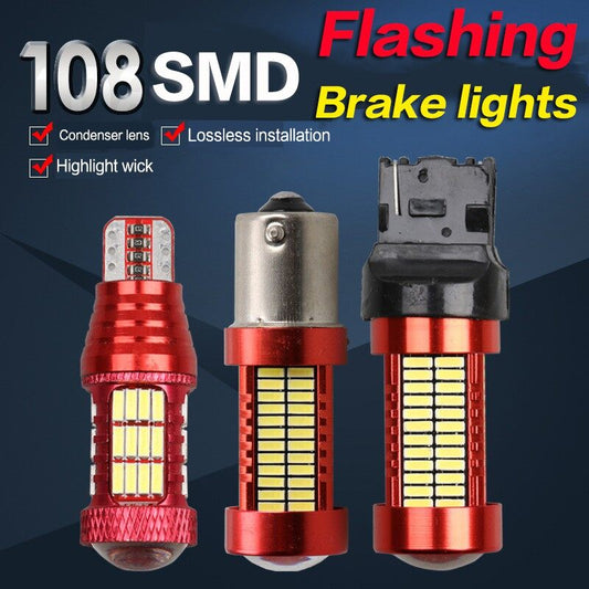 【Flash】 T20 1156 1157 T15 LED Light Brake Lamp Reverse Car Fog Turn Signal Bulb